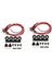 Rc Araba LED Tavan Lambası Işık Çubuğu 1/18 1/24 Rc Araba Parçaları, 4 LED (Yurt Dışından) 1