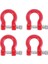 4pcs Metal Tampon D-Ring Kırmızı Çekme Hook Römork Kurtarma Kancası 1/10 Rc Prıgler Araş Traxxas Trx4 Trx4 Eksenel SCX10 Yükseltme Parçaları (Yurt Dışından) 6
