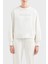 Pamuklu Regular Fit Bisiklet Yaka Sweat Bayan Sweat 3DYM13 Yjffz 1125 1