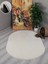 Modern Dekoratif Kaymaz Taban Simirna Oval Halı Yolluk 1