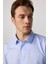 Slim Fit Non-Iron Ütü Gerektirmez Mavi Erkek Gömlek 4
