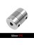 D19L25 4mm 5mm 6mm 6.35MM 8mm 10MM Alüminyum Z Ekseni Esnek Kaplin Step Motor Çoğaltıcı Şaft Kaplinleri 3D Gümüş (Yurt Dışından) 1