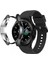 Samsung Galaxy Watch 4 44MM Uyumlu Kasa ve Ekran Koruyucu 360 Tam Koruma Silikon Kılıf 1