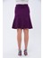 Kadın Mor Mevsimlik Parçalı kloş Midi Etek 1896-63 5