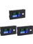 3x Kapasiteli Monitör, 10-100V Metre, 12V 24V 48V Yüzde Gerilim Fahrenheit Sıcaklık Göstergesi Ölçer (Yurt Dışından) 1