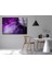 Mor Soyut Temperli Cam Duvar Tablosu 4