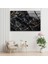 Siyah Mermer Desenli Cam Duvar Tablosu 4