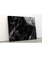 Siyah Mermer Desenli Temperli Cam Duvar Tablosu 1