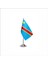 Congo Demokratik Cumhuriyeti Tekli Masa Bayrağı 1