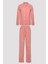Base Rosy Stripes Gömlek Pantolon Gül Kurusu Pijama Takımı 1