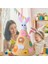 Çocuklar Paskalya Bunny Dekorasyon Dıy Keçe Bunny Aksesuarları ile Set 3D Tavşan Ağacı Paskalya Hediye Çocuklar Için Ev Kapı Duvar | Doldurulmuş & Amp;peluş Hayvanlar (Yurt Dışından) 4