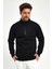 Yüksek Yaka Yarım Fermuarlı Basic Sweatshirt 1