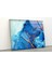 Mavi Mermer Desenli Temperli Cam Duvar Tablosu 2