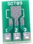 100 Adet SOT89 SOT223 Dıp Pcb Transfer Kartı Pin Adaptör Plakası Çift Taraflı 1.5mm 2.3mm 2.54MM Pin Pitch Pinboard (Yurt Dışından) 1