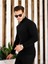 Siyah Erkek Slim Fit Yarım Balıkçı Fitilli Triko KAZAK-TRZ19158R01S 2