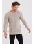 Erkek Bej Kalın Petek Örgü Triko KAZAK-TARZCM7804R300S 2