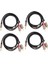 4x 3.5mm 2 Rca Ses Kablosu Aux Splitter 3.5mm Stereo Erkek - Erkek Rca Adaptörü 2 Hoparlör Kablosu 1 M (Yurt Dışından) 1