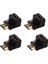 4x Adaptör 90 Derece Dik Açı L - Tip (Alt)Siyah (Yurt Dışından) 1