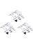 3x 1/16 Rc Araba Metal Direksiyon Servo Depo Yükseltme Sabit Montaj Braketi B1 B14 B16 B24 C24 C14 Rc Araba-Gümüş (Yurt Dışından) 1