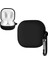 Samsung Galaxy Buds 2  Buds Pro - Buds Live - Buds 2 Pro Uyumlu Mat Silikon Kılıf Siyah 1