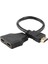 Splitter Bir Iki Erkekten Çift Dişi Adaptör Kablosuna Bir Iki Dönüştürücü 480P 720P, 1080I, 1080P'YI (Yurt Dışından) 1