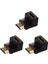 3x Adaptör 90 Derece Dik Açı L - Tip (Alt)Siyah (Yurt Dışından) 1