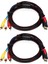 Hdtv Için 2x Us 5ft - 3-Rca Video Ses Av Bileşen Dönüştürücü Adaptör Kablosu (Yurt Dışından) 1
