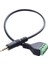 3.5mm Vidalı Terminal Adaptörü Hoparlör Kablosu 4 Çekirdekli Stereo Trrs Erkek Delik Av 4 Vidalı Terminal Balun Bağlantı Kablosu (Yurt Dışından) 1