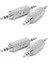 4 Adet 3.5mm Stereo Erkek - 3.5mm Erkek Kulaklık Ses Adaptörü Çoğaltıcı Konektörü (Yurt Dışından) 1
