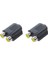 2 Adet 3.5mm Dişi Jack - Çift Rca Dişi Fono Adaptör Konnektörü (Yurt Dışından) 1
