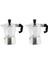 2x Alüminyum Italyan / Moka Espresso Kahve Makinesi / Percolator Pot Aracı 50ML (Yurt Dışından) 1