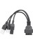 3pin/4pin 6pin Motosiklet Obd Teşhis Canbus Bağlantı Kablosu Obd2 3 In1 Fiş Kablosu Adaptörü (Yurt Dışından) 1