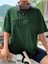 Kadın Nefti Yeşil Brooklyn Nyc Baskılı Oversize Tişört 1