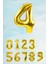 Gold Rakam Folyo Balon Büyük Boy Gold Sayı Balonlar 100CM 40INÇ 4 1