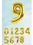 Gold Rakam Folyo Balon Büyük Boy Gold Sayı Balonlar 100CM 40INÇ 9 1