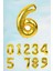 Gold Rakam Folyo Balon Büyük Boy Gold Sayı Balonlar 100CM 40INÇ 6 1
