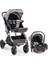 BABY2GO Lotus 2440 Travel Sistem Bebek Arabası Gri 1