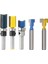 3 Adet 1/4 Inç Shank Alaşım Rulman Gömme Trim Desen Yönlendirici Bit Freze Kesici ve 1 Takım 1/4 Inç Shank T-Yuvası Kesici Yönlendirici Bit Çelik Saplı 3/8 Inç ve 1/2 Inç Uzunluk (Yurt Dışından) 1