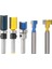 3 Adet 1/4 Inç Shank Alaşım Rulman Gömme Trim Desen Yönlendirici Bit Freze Kesici ve 1 Takım 1/4 Inç Shank T-Yuvası Kesici Yönlendirici Bit Çelik Saplı 3/8 Inç ve 1/2 Inç Uzunluk (Yurt Dışından) 3