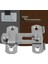 Quanbu Hasp Mandalı Metal Hasp Mandalı Kilidi Pencere Dolabı Montajı Için Sürgülü Kapı Kilidi (Yurt Dışından) 5