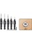 Bradoo-14 Adet Ahşap Fiş Delik Kesici Pahlı Fiş Kesici Matkap Uçları Beş Yuvalı Havşa Matkap 1/4 Inç Altıgen Anahtar Takım Seti (Yurt Dışından) 3