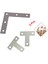 10 Adet Açı Plakası Köşe Desteği Düz Tamir Braketi L Şekli 80MM x 80MM ve T Şekli 40MM x 40MM (Yurt Dışından) 2