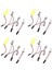 4x T10 501 W5W BA9S Festoon Dome Iç 36 LED Cob Adaptör Paneli Ampul DC12V Saf Beyaz (Yurt Dışından) 1