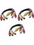 3x Yeni 3 Rca Erkek Jack 6 Rca Dişi Fiş Splitter Ses Video Av Adaptör Kablosu (Yurt Dışından) 1
