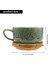 Japon Sevimli Kupa Seramik Shiba Inu Panda Kahve Kapaklı Fincan Ev Çift Süt Kahvaltı Fincan Su Bardağı (Yeşil) (Yurt Dışından) 1