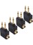 4 Paket Kulaklık Adaptörü, Kulaklıklar Için Havayolu Uçuş Adaptörleri, Altın Kaplama 3.5mm Jack (Yurt Dışından) 1