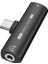 2ın1 USB Type-C - USB C/3.5mm Kulaklık Adaptörü Kulaklık Dac Ses Dönüştürücü 32BIT/384KHZ Dijital Dekoder PD27W Siyah (Yurt Dışından) 1