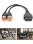 Obd2 Kablosu 4pin + 6pin 2 In 1 Motosiklet Obd Tarayıcı Adaptörü, Motosiklet Teşhis Aracı 16 Pin 4 Pin 6 Pin (Yurt Dışından) 2