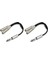 6.35MM 1/4 Inç Stereo Jak Ayırıcı Çift Soketli Fiş (Yurt Dışından) 1