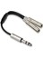 6.35MM 1/4 Inç Stereo Jak Ayırıcı Çift Soketli Fiş (Yurt Dışından) 4